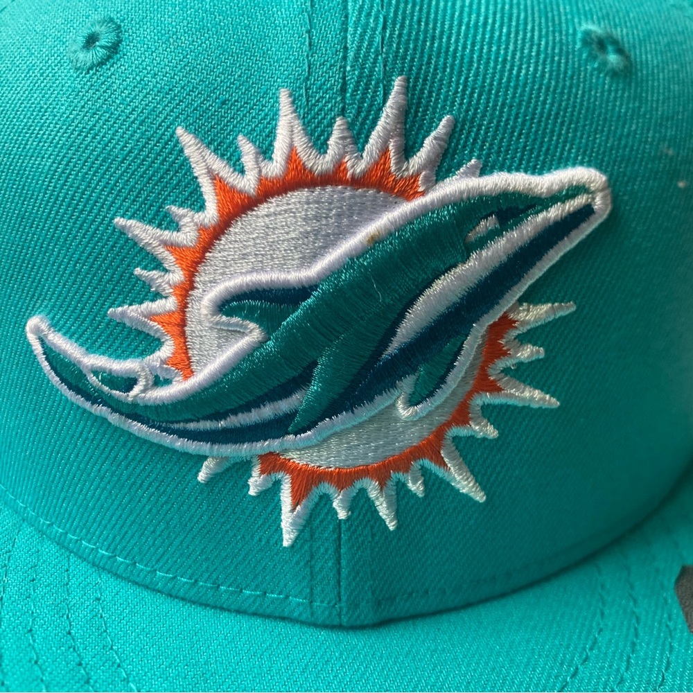 New Era NFL Miami Dolphins 59FIFTY Fitted Hat Cap Men’s 7 1/8 - Picture 6 of 13